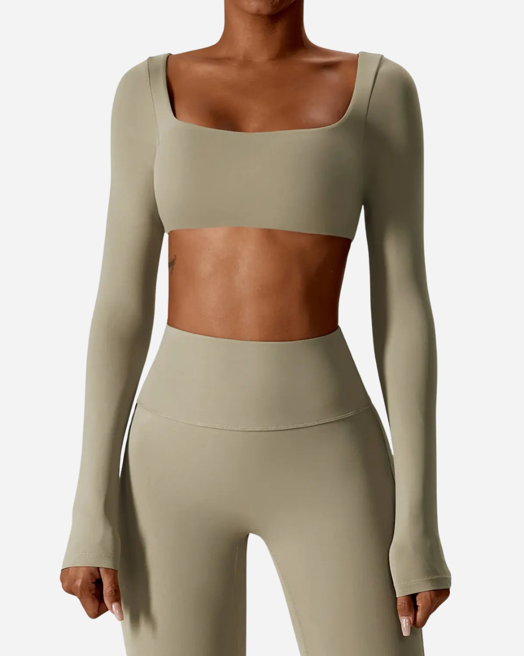 Scoop Long Sleeve Crop