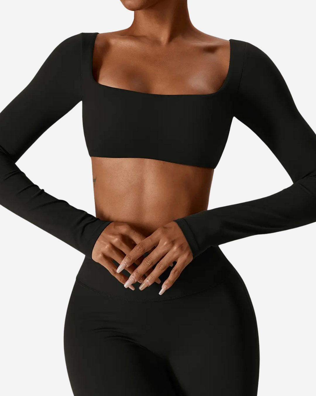 Scoop Long Sleeve Crop